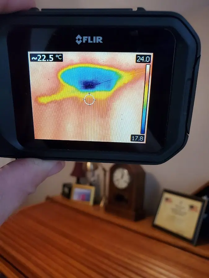 Thermal imaging inspection for water damage in Finley