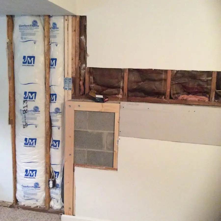 Wall insulation replacement during Structural Drying in Finley